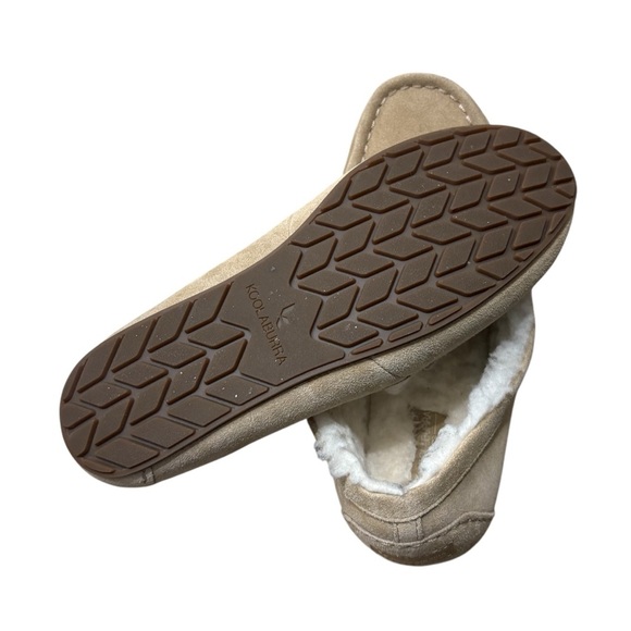 KOOLABURRA by UGG Lezly Sherpa Suede Moccasin Slippers in Tan Size 9 - Picture 7 of 7